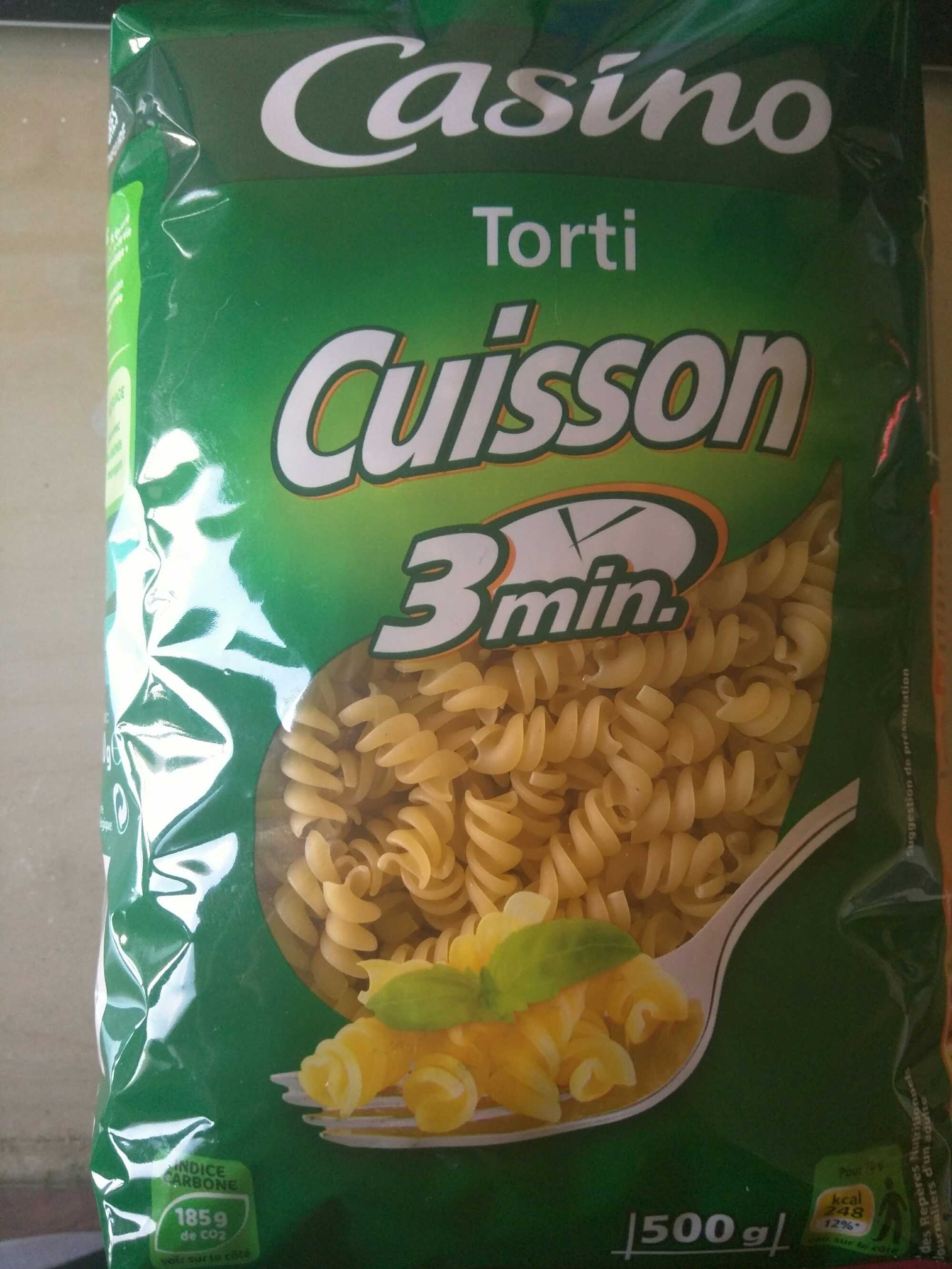 Torti cuisson 3min