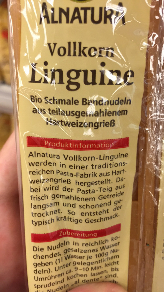 Vollkorn Linguine